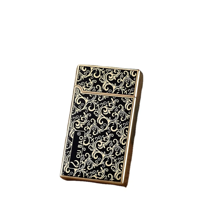 

Old Classic style steel sounds double fire Transform lighter custom metal windproof cigarette lighter for cigarette, 10 colors