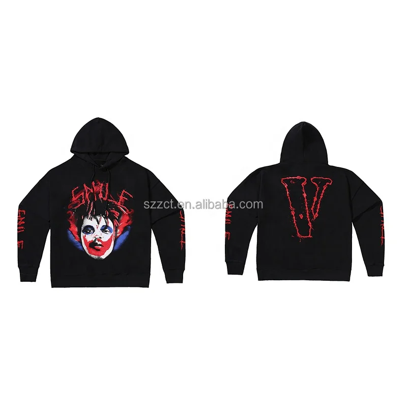 

Factory wholesale trend vlones hoodie high quality men and women 100 cotton hooded sweater loose European and American hoodie
