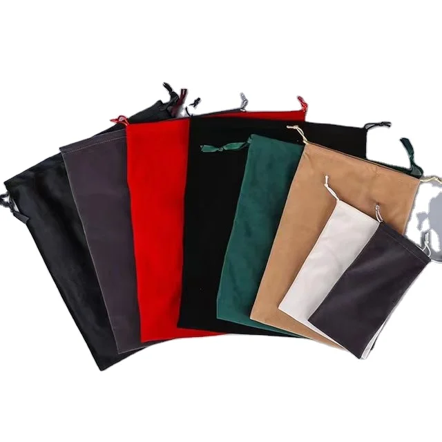 

Multiple Color Printed Soft Jewelry Storage Portable drawstring Velvet bag Gift bag