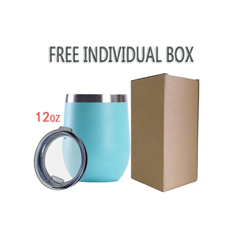 

Wholesale 12oz stainless steel win tumbler double wall insulated vacuum food grade wine tumbler stainless steel with straw