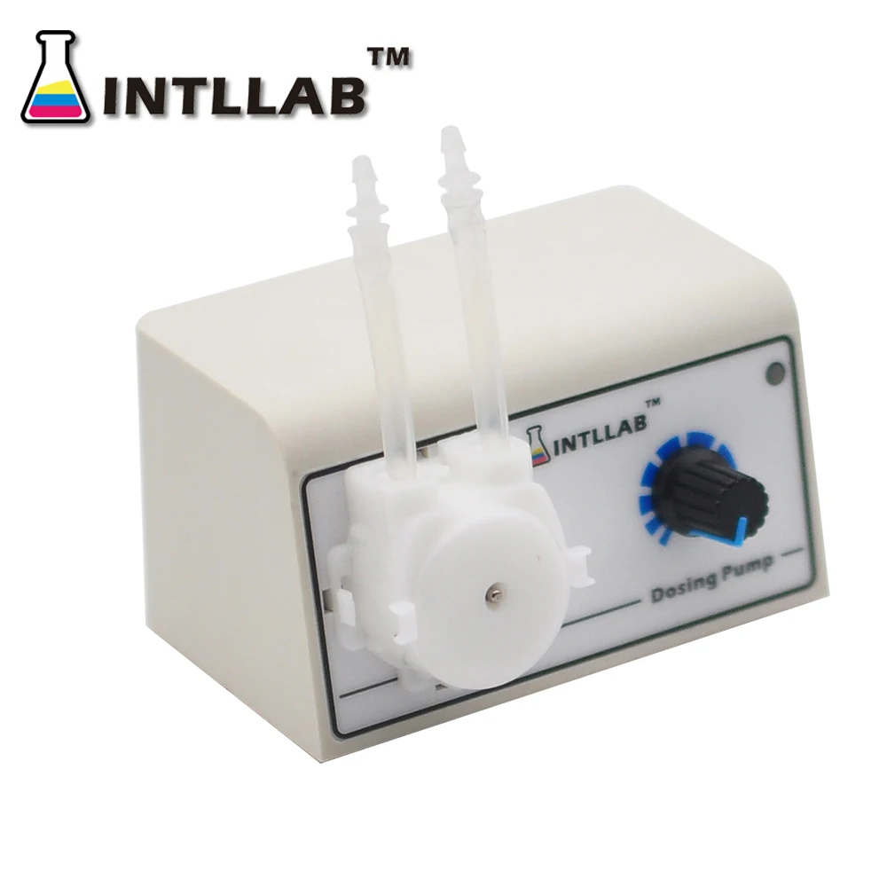 

INTLLAB Peristaltic Pump Dosing Pump for Aquarium Lab Water Pumps Max Flow Rate 100ml