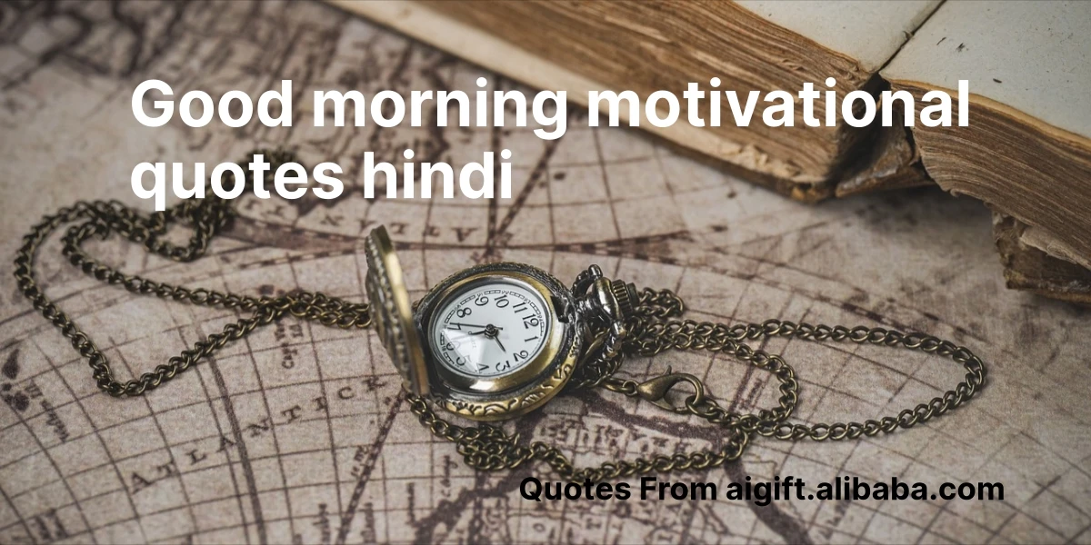 good morning motivational quotes hindi