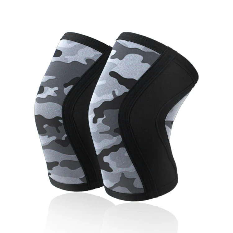 

Hot sell 2021 Weightlifting Knee Support Brace 7mm Neoprene Fitness Knee Sleeve Protector Powerlifting Knee Compression Sleeve, Multicolor,camo