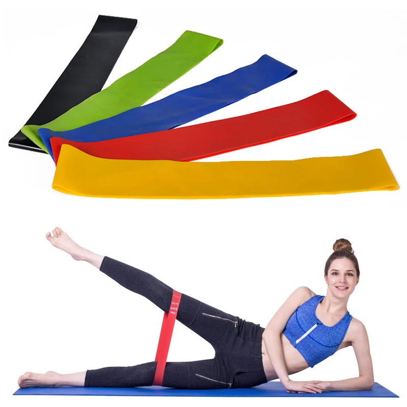

Elastic Workout Sport Gym Fitness Resistance Rubber Latex Power Mini Loop Band, Black,blue,green,yellow,red or customized