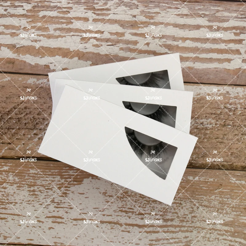 

3D Mink Lash With Empty Eyelash Packaging, Natural black mink eyelash