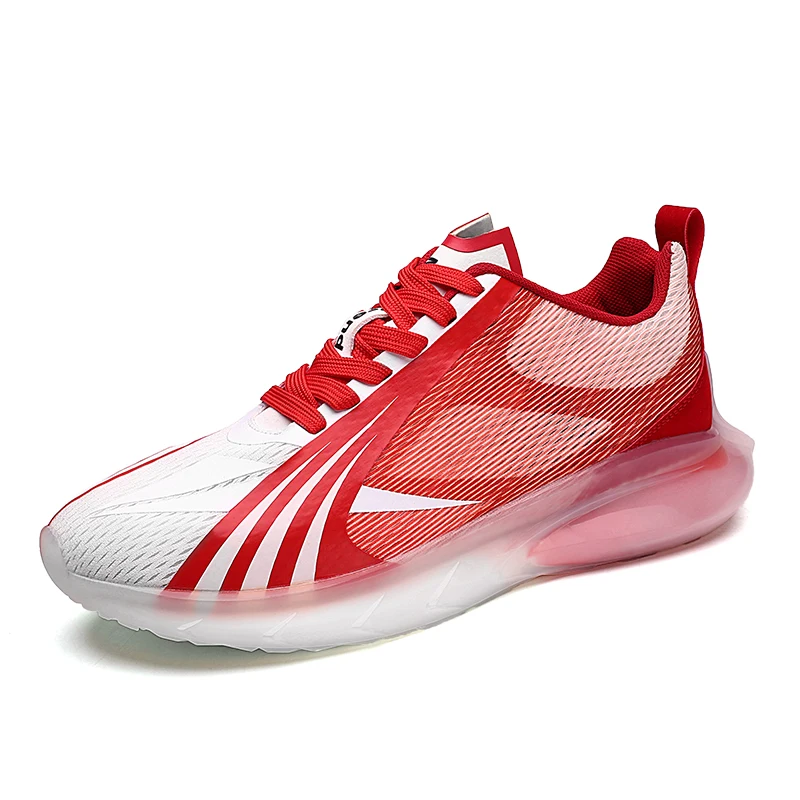 

Jin Jiang Factory Wholesale TPU Sole Flying Woven Men's Shoes Sports Running Sneakers Breathable And Lightweight Walking Shoes, Black ,red , green