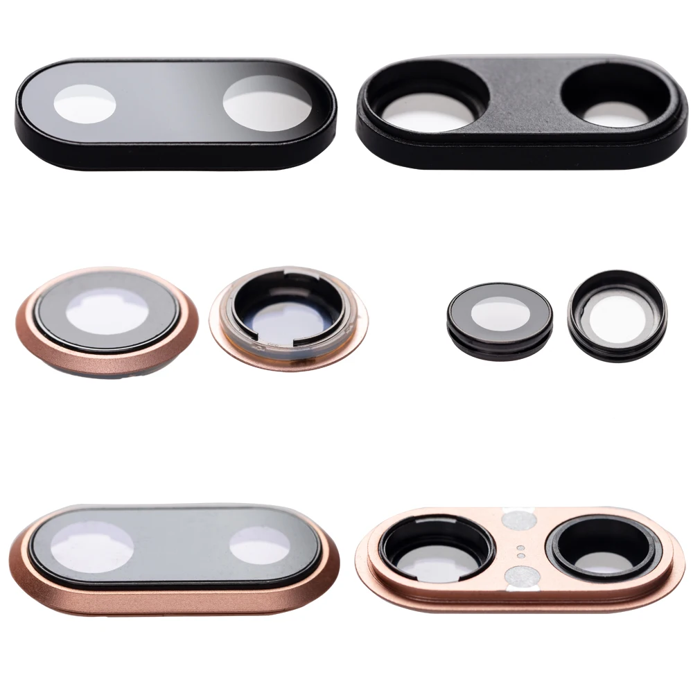 

Brand New Rear Back Camera Glass Lens Ring Bezel Cover With Fram Holder For iPhone 6 6S 7 8 Plus 4.7" &5.5"