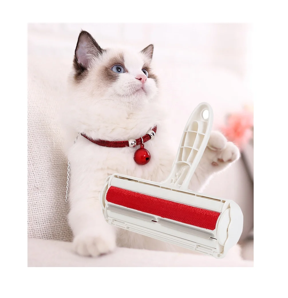 

HEYAMO Portable Cat Pet Hair Remover Grooming Lint Brush Reusable Fur Plastic Reusable Roller Brush Pet Hair Remover Dog Brush