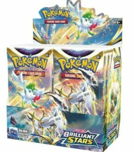 

New Arrival Sword & Shield Brilliant Stars 36 Count Booster Box English Cheap Astros Brillantes Sealed Pokemon Packs