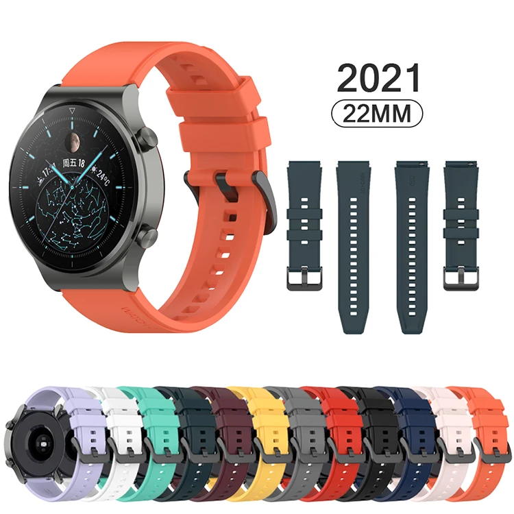 

Lianmi Huawei 22mm GT2 Pro Silicone Strap Huawei Watch GT2 Pro Silicone Watch Band Silicone Watch Band, Multi colors/as the picture shows