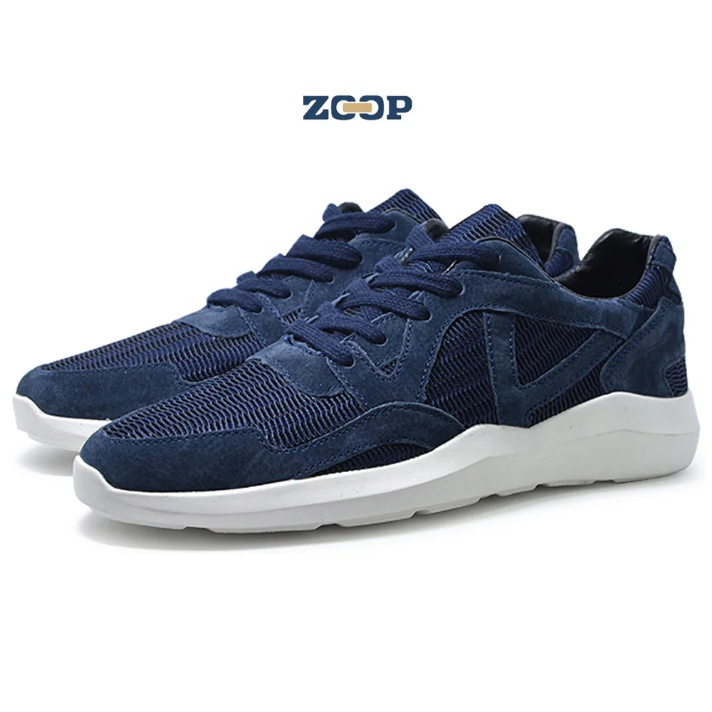 

Male mesh lightweight navy blue sneakers casual sport shoes, Black, blue, grey