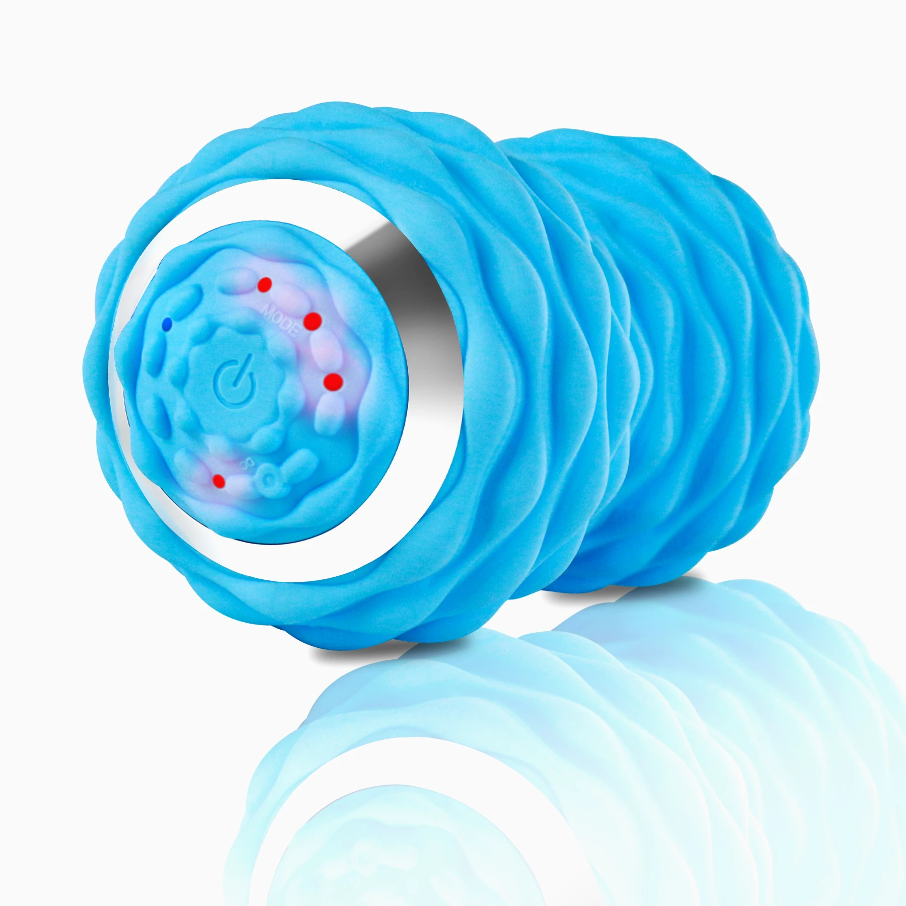 

Electronic Lacrosse massage ball roller 4 Speeds intensity, Pink blue black