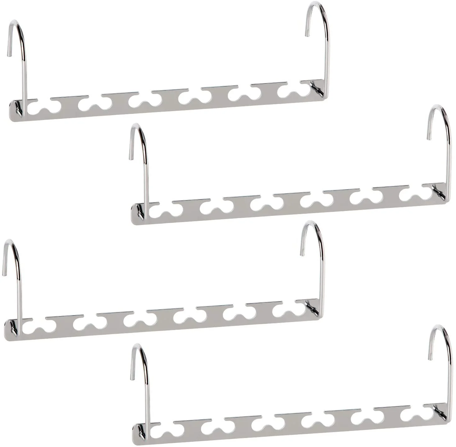 

Multifunction space saving metal magic wardrobe clothes hanger Stainless Steel Magic Hanger