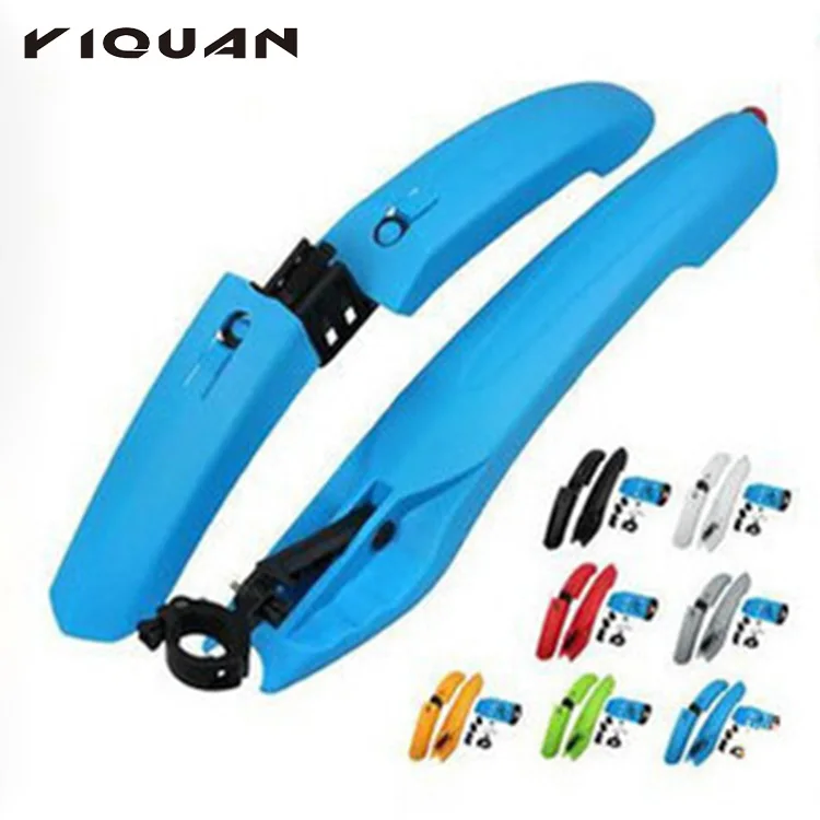 

Newest Sale Bike Parts Colorful Mountain Bicycle Front Rear Mudguard Set With LED, As shown