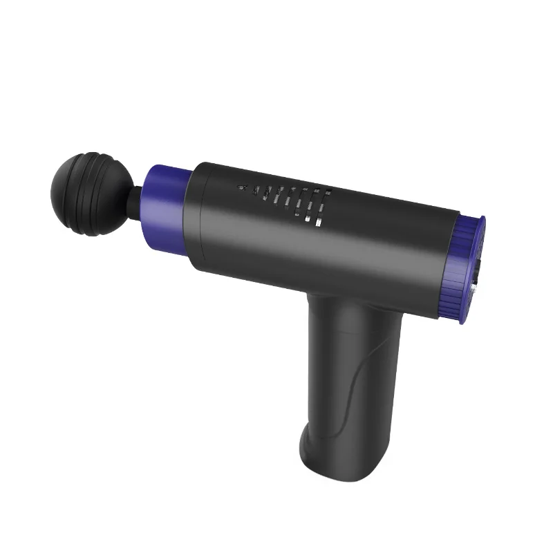 New Model  LED Black Percussion Massager Gun Powerful Electronic Deep Muscle Fascia Body Massage Gun