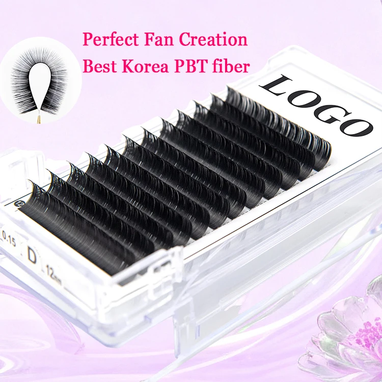 Long 20mm Individual Eyelash Extensions Easy Model Natural Cashmere Lashes Volume Lashes 0.02 0.03 0.05 0.07 0.10 Sizes Box