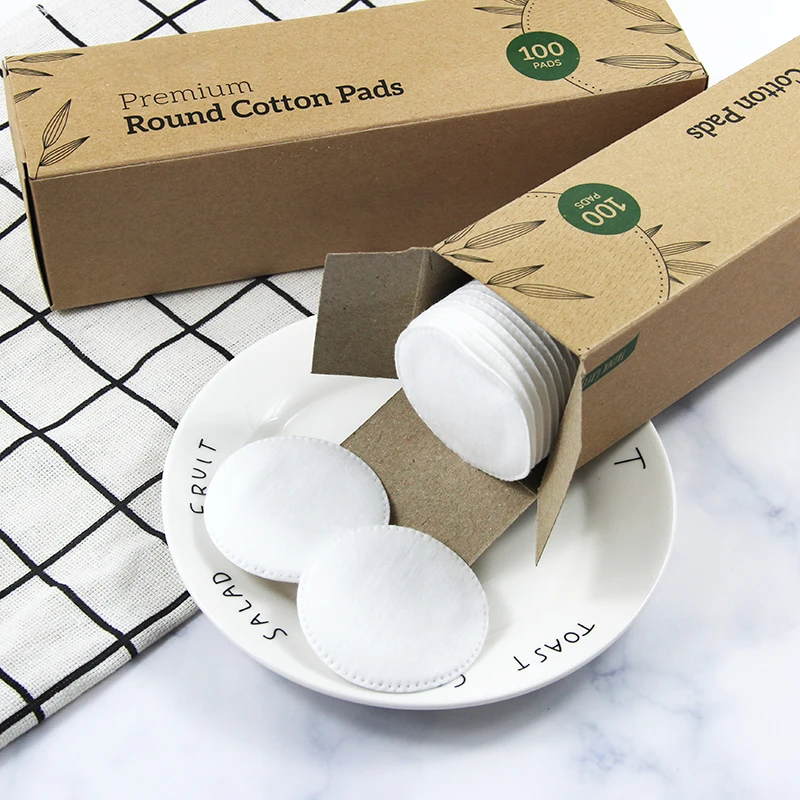 
Facial care make up cotton pad organic cosmetic cotton round 