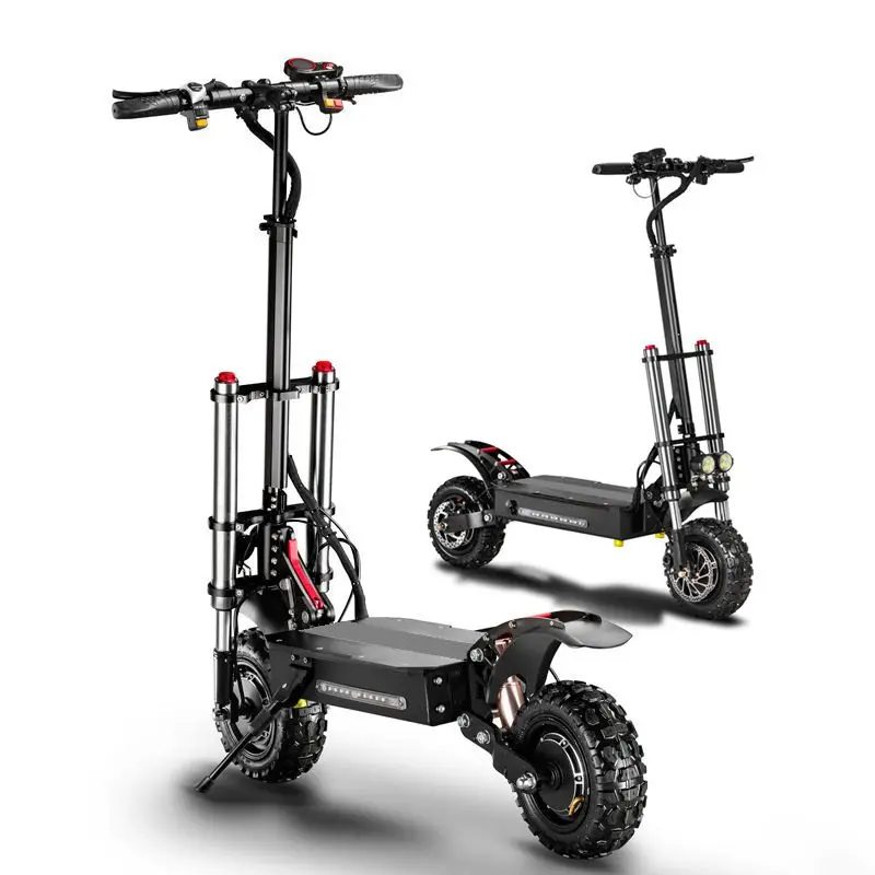 

Outdoor Sport wide wheel electric scooters 5400w with front and rear oil brake,Freezway electric scooter dual motor
