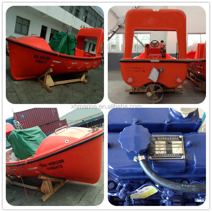 CCS Approved Rescue Boat Inboard Diesel Engine Driven Rescue Boat SOLAS ...