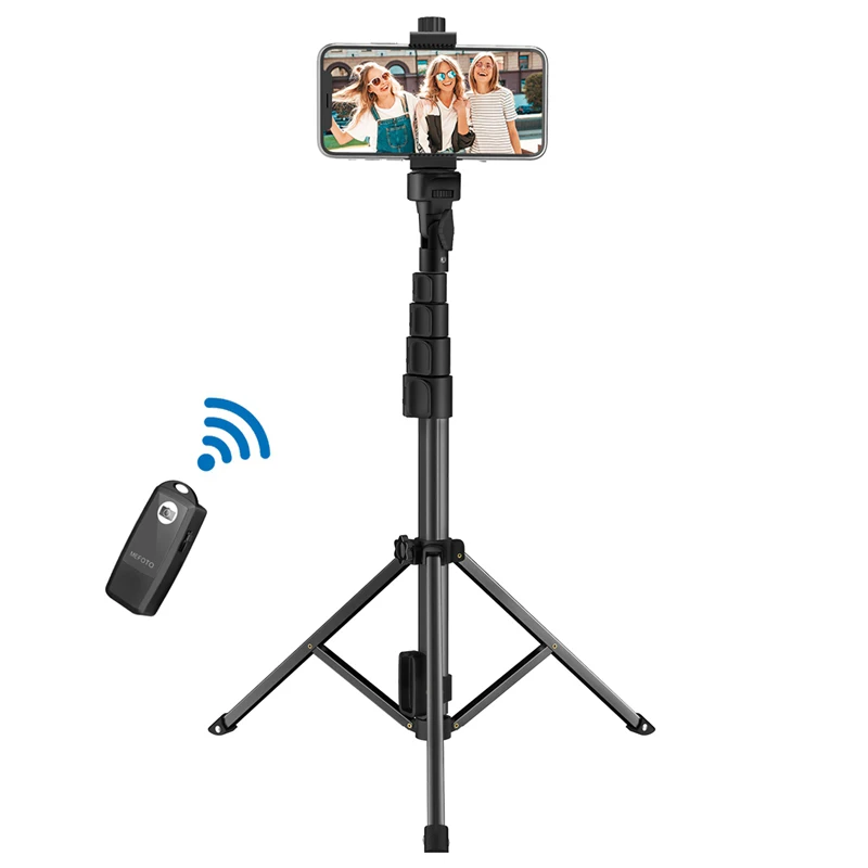 

All-In-One Smart Mobile Wireless Bluetooth Selfie Stick Phone Case Mobile Phone Tripod, Black