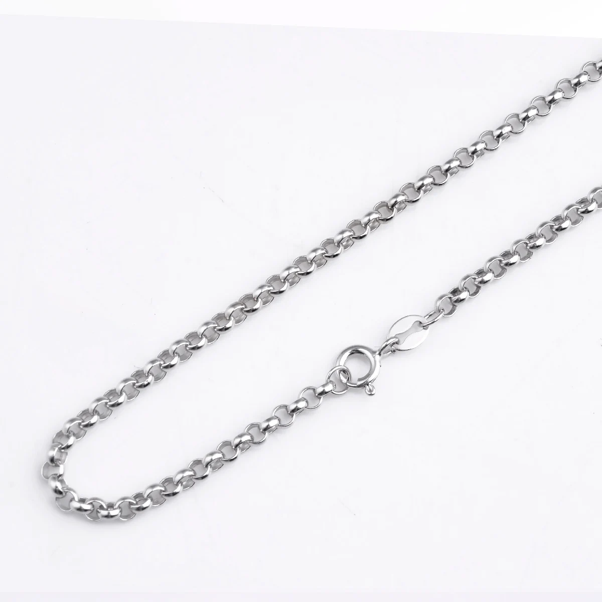 

SSN230 Classic Chain Sterling Jewelry 925 Silver 3mm Round Rolo Chains Necklace