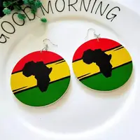 

Hot Sale fashion New style Arrival Unique wooden african earrings