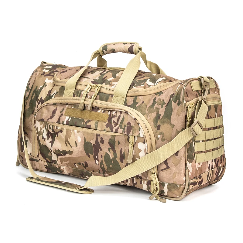 

Military Waterproof Tactical Outdoor Gym Travel Carry On Men Weekend Duffle Bag, Camouflage