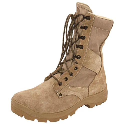 

Desert combat leather boots for men in military, Desert color