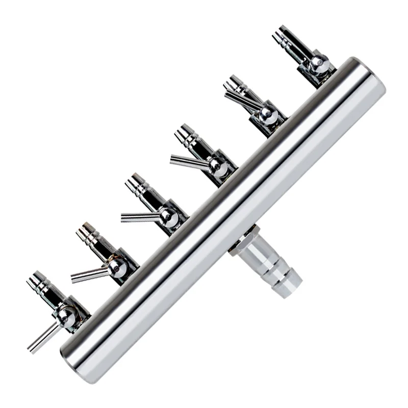 

Air pump accessories air flow control valve copper chrome plated 8 mm to 4 mm