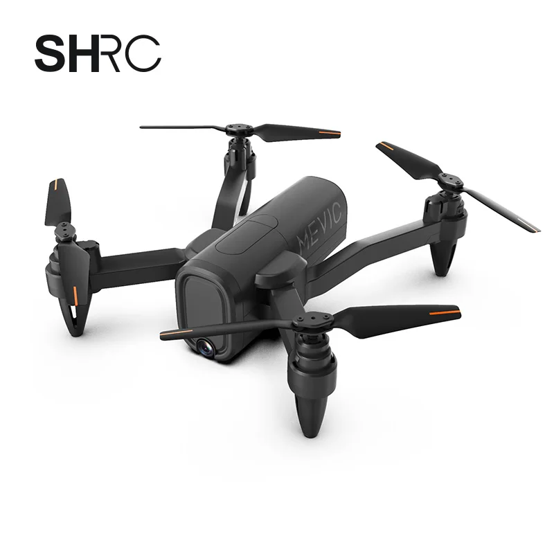 

HR H6 new foldable drone Altitude Hold adjustable dual 1080p Professional Quadcopter Drone With Camera Radio Control Toys, Grey and black