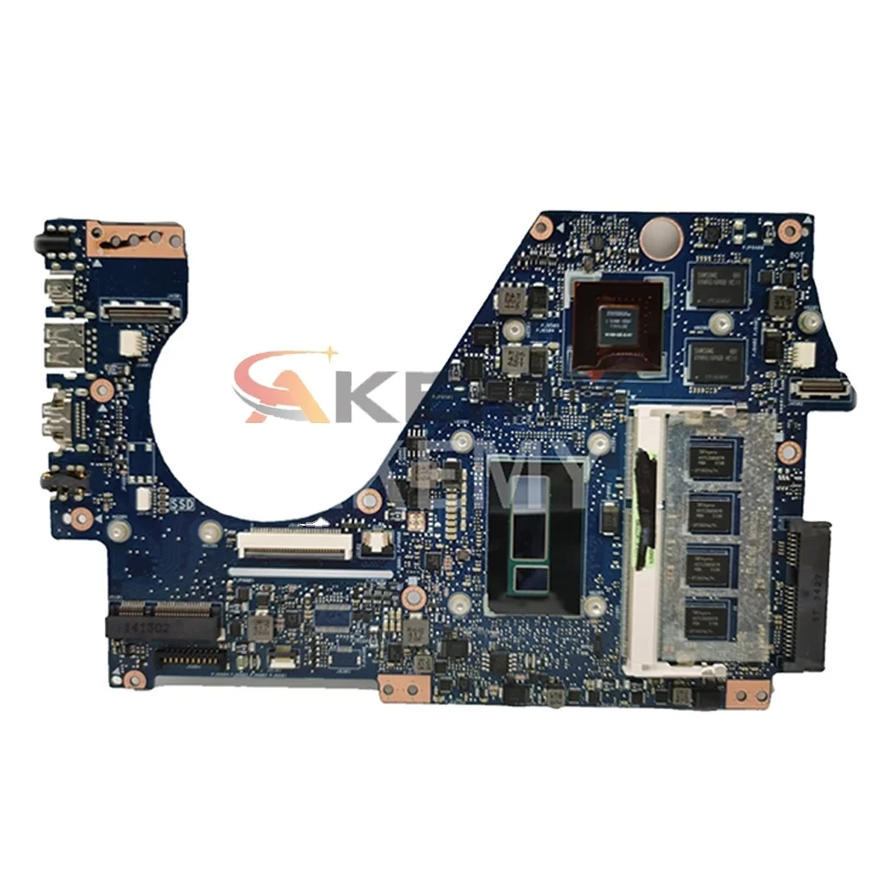 

Akemy UX302LG Mainboard For Asus UX302 UX302L UX302LG UX302LN UX302LNB Laptop Motherboard W/ I7-4500U CPU 2GB RAM GT730M/2G