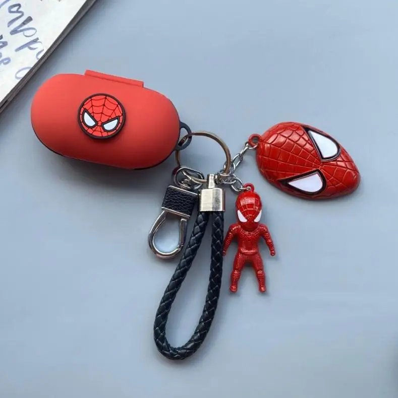 

Super Hero Cartoon Silicone Earphone Protective Case for Samsung Galaxy Galaxy Buds2019/Buds+ Charging Case with Hook, 4 colors