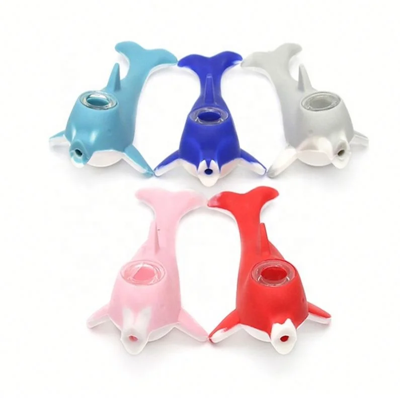 

Creative Dolphin Shaped Smoking Pipe Small Cute Tobacco Pipe jhcentury, Random