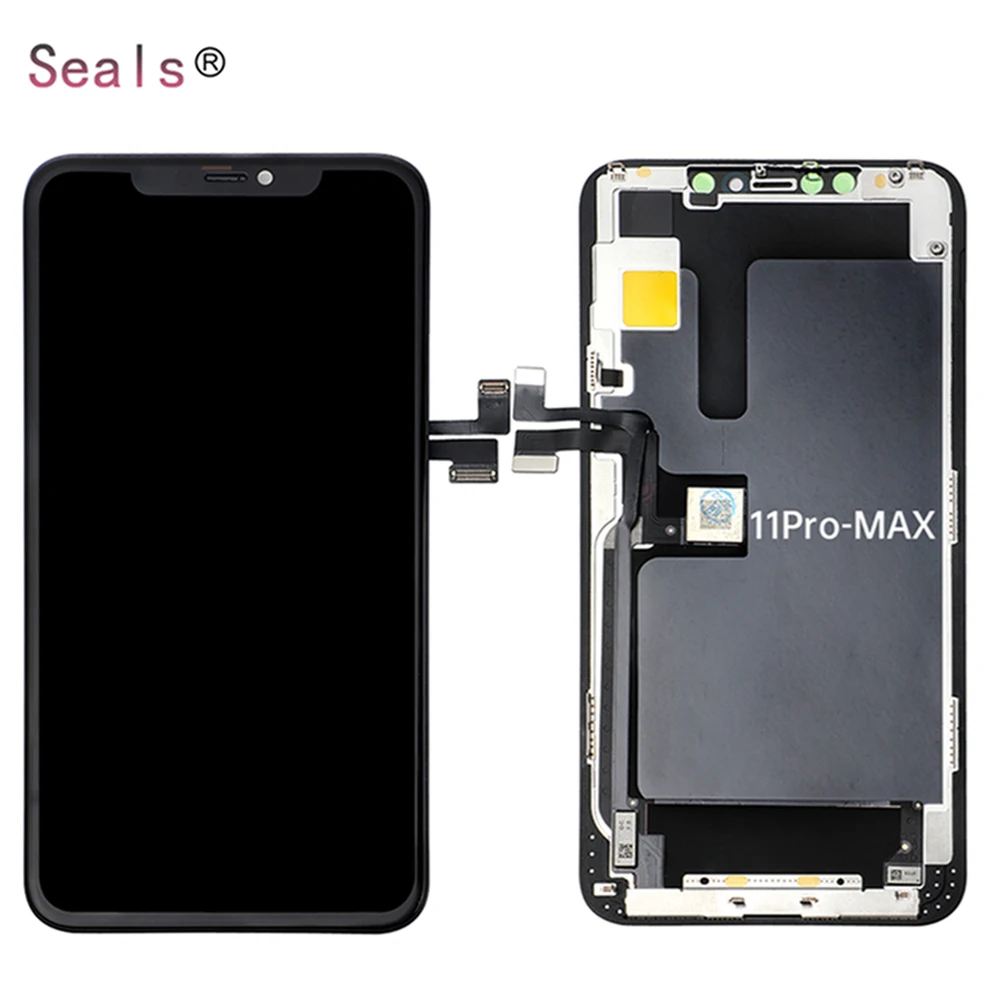 

Mobile display lcd screen replacement assembly pantallas celulares for iphone 11 pro max, Black