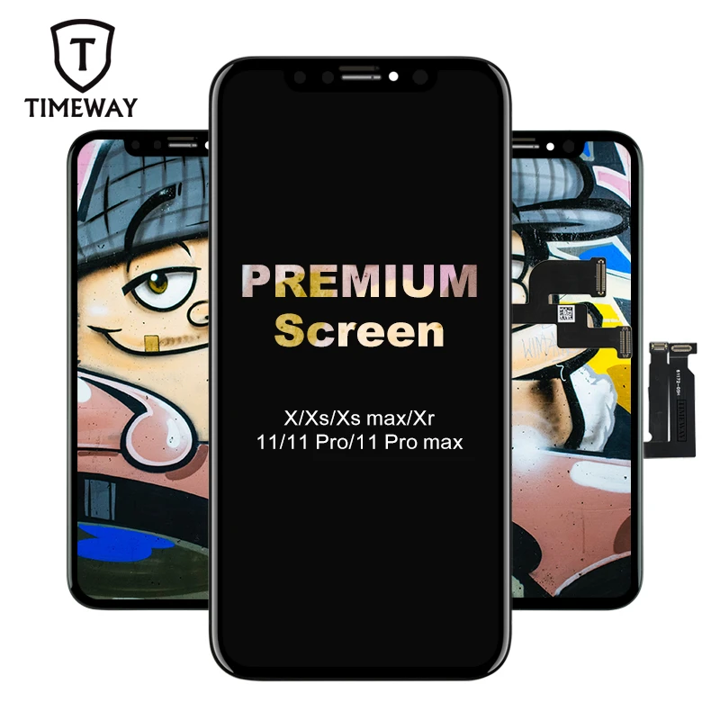 

GX OLED screen for iphone lcd screen replacement for iphone XR mobile phone lcd display for iphone XS MAX lcd screen, Black and white