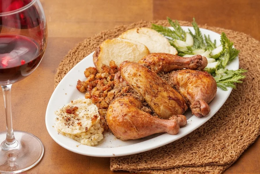 Poultry seasoning applied to chicken