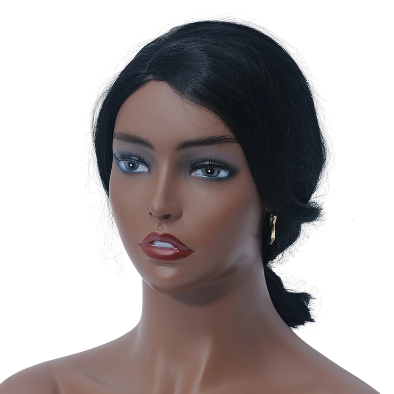 
Realistic dummy head bust plastic female dummy head with shoulders head mannequin for display 