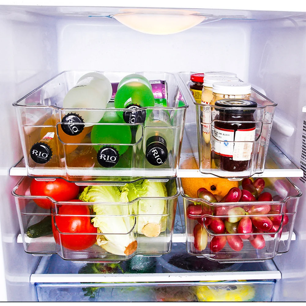 

Bulk bottle beverages kitchen plastic refrigerator organizer