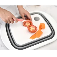 

Folding Cutting Board With Basket,Multi-board Kitchen Foldable Cutting Board