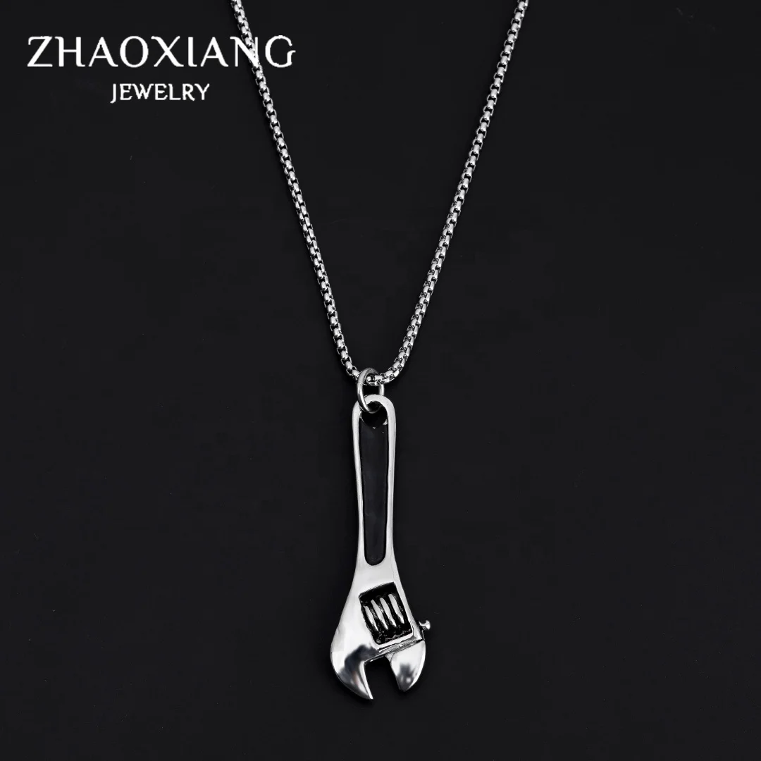 

Wrench Pendants Necklaces For Men Hip Hop Jewellery Fashion Design 2021 New Trends Wholesale Factory