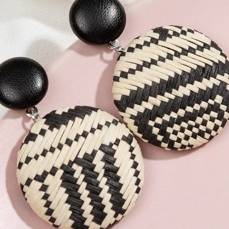 

Round Weave Colors Elegant Beautiful Alloy Drop Earrings Earrings For Women