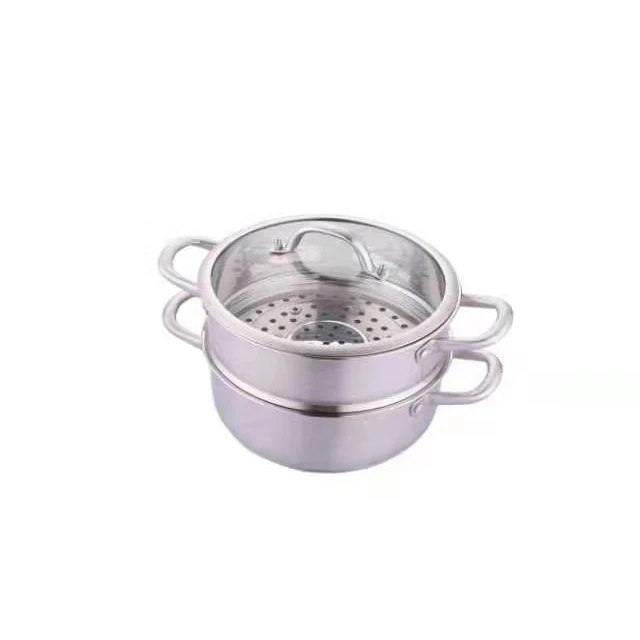 

Factory Hight Quality SS304 Pots Sauce Pot Momo Steamer Pot with Handles Stainless Steel