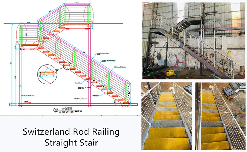 Prefab floating staircase modern carbon steel mono beam beech/oak wood tread stairs indoor/staircase design for houses factory