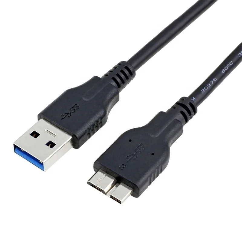 

Wholesale USB 3.0 A to Micro B Cord for External Hard Drive Camera, Black