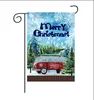 Morigins Merry Christmas Trees Double Sided Red Bus Winter Peace Garden Flag
