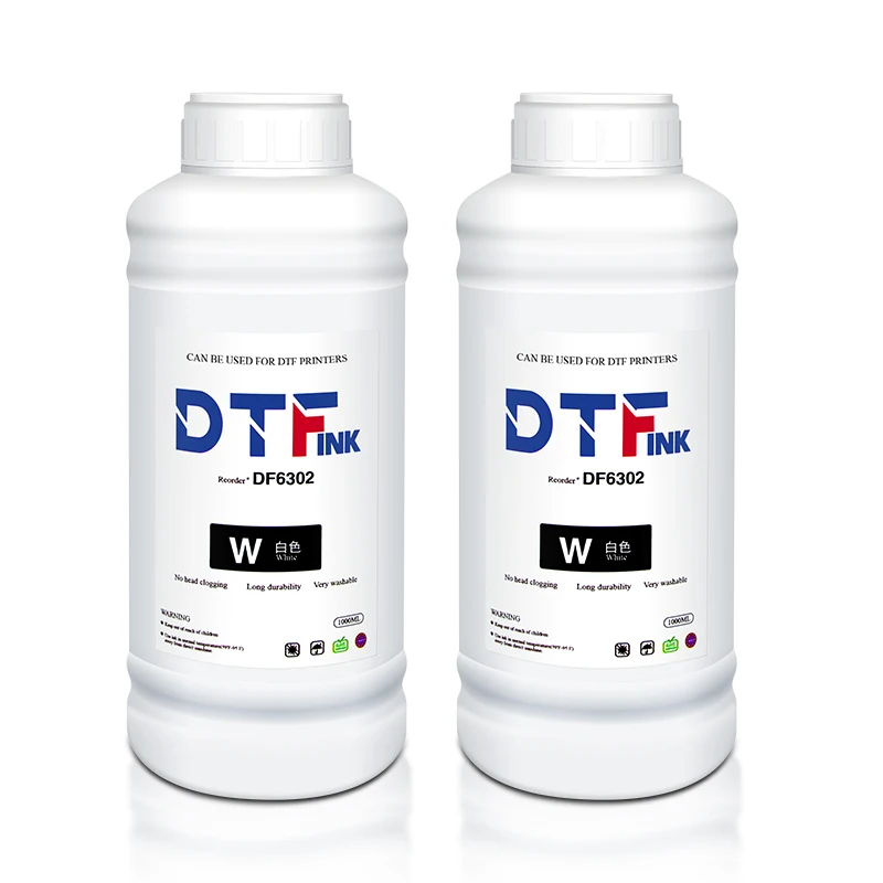 Factory Manufacture Premium Dtf Pet Film White Transfer Pigment Dtf Ink 1000ml for A3 Film Dtf Printer T-shirt Transfer Printing