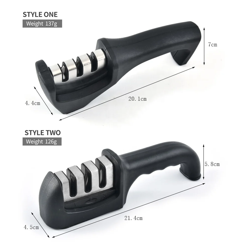 
High Quality Knife sharpener Professional Kitchen honing 3 stage Tungsten Steel Knife sharpener 