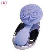 

LDY portable waterproof IPX7 silicone rechargeable electric sonic face cleansing brush