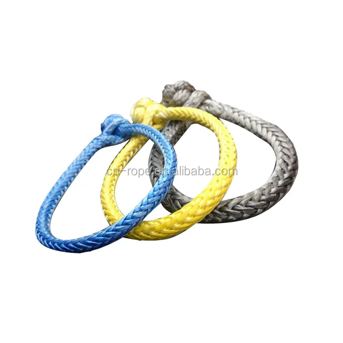 High performance customized package UHMWPE soft shackle for car accessories ATV/ UTV winch rope