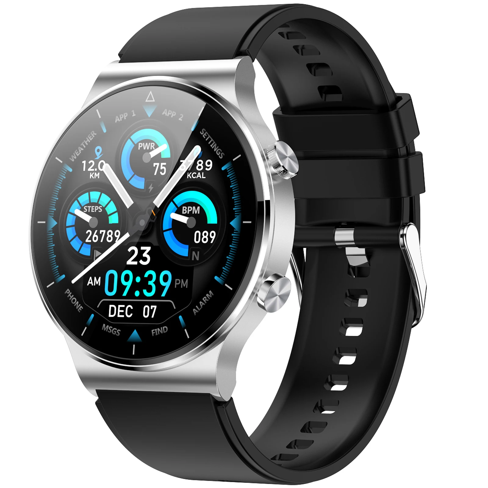 

1.3 Inch Round Full Touch Screen M2 Smart Watch Custom Logo Bt Call Ip68 Waterproof Smart Watch Bands